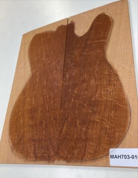 Top Billet Mahagony Swietenia, gently flamed 8mm - Unique piece #010